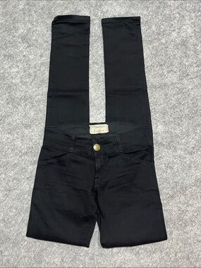 Current/Elliott Jet Black The Legging Low Rise Skinny Jeans